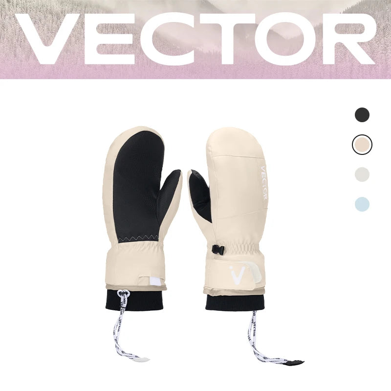 VECTOR Men's and Women's Detachable Cotton Protective Gloves Are Windproof Splash Proof Anti Slip Warm and Wear-resistant