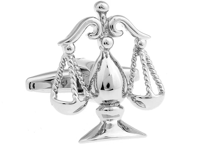 iGame Men Jewellery Libra Cufflinks Silver Color Copper Novelty Balance Design Best Gift For Men