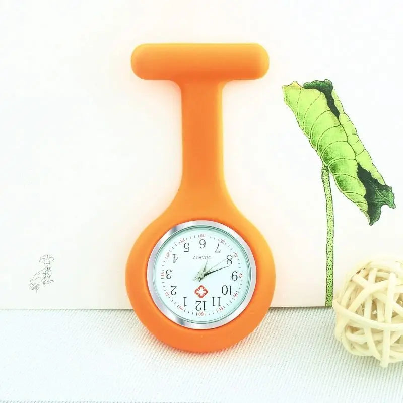Nurse Watch for Women Men, Silicone Lapel Pin Pocket Fob Doctor Pocket Lapel Clip On Watch for Week Doctor Nurse Birthday Gifts
