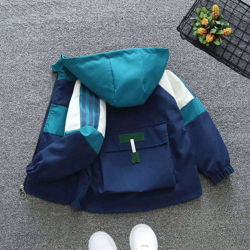 Spring Autumn Baby Boys Coat Fashion Kids Baseball Uniform Birthday Present Sports Jacket 2-7 Years Children Outerwear Clothing