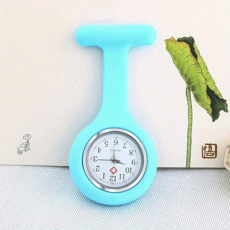 Nurse Watch for Women Men, Silicone Lapel Pin Pocket Fob Doctor Pocket Lapel Clip On Watch for Week Doctor Nurse Birthday Gifts