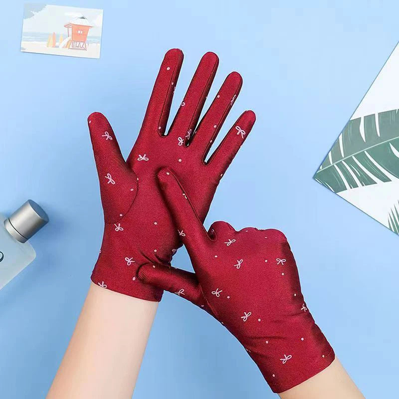 Summer Gloves for Women: Breathable Driving Mitten, Sunscreen Protection, for Girls.
