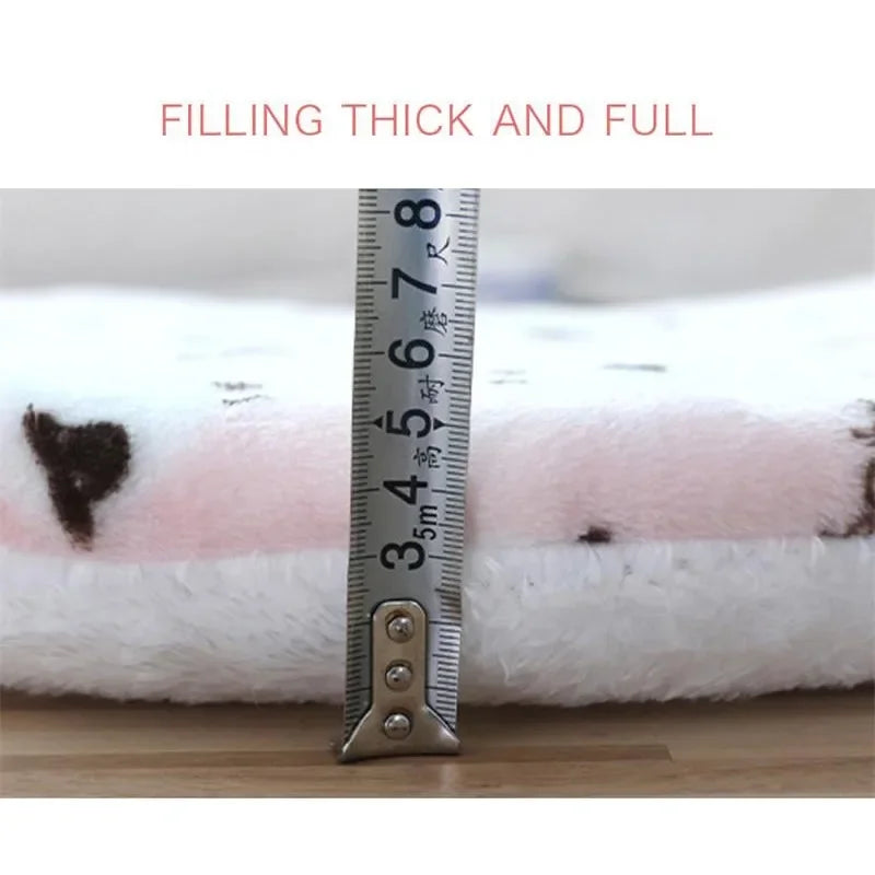 Plush Cat Bed Mats Round Pet Bed for Cats Small Dogs Soft Fleece Pet Sleeping Mat Kitten Puppy Nest Pet Cushion Cat Accessories