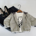 Children Clothes Kids Casual Coat 2025 Autumn New Fashionable Korean Style Boys Solid Color Hooded Jacket Stylish Coat