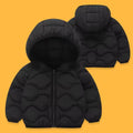Children's Lightweight Coat Girls' Down Jackets Boys' Winter Warm Outerwear Kids Hooded Long-Sleeved Tops Autumn Cotton Clotes