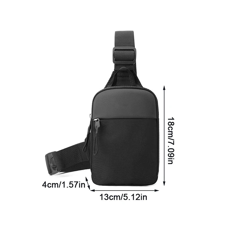 Men's Chest Bag Fashion Small Canvas Shoulder Crossbody Bags For Man Mini Cloth Sling Sport Cross Phone Male Handbag
