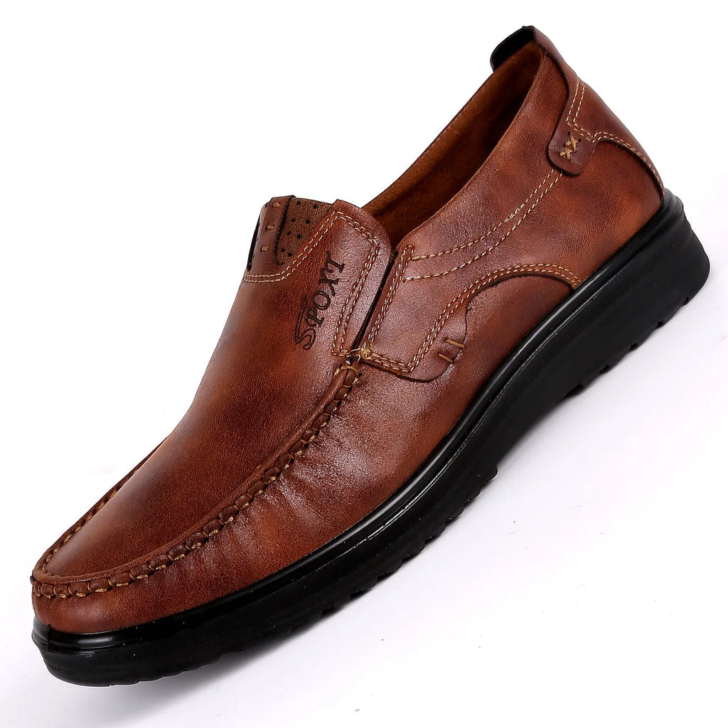 Men's Loafers High Quality Cow Leather Casual Shoes Fashion Handmade Leather Shoes Moccasins Comfort Soft Leather Driving Shoes