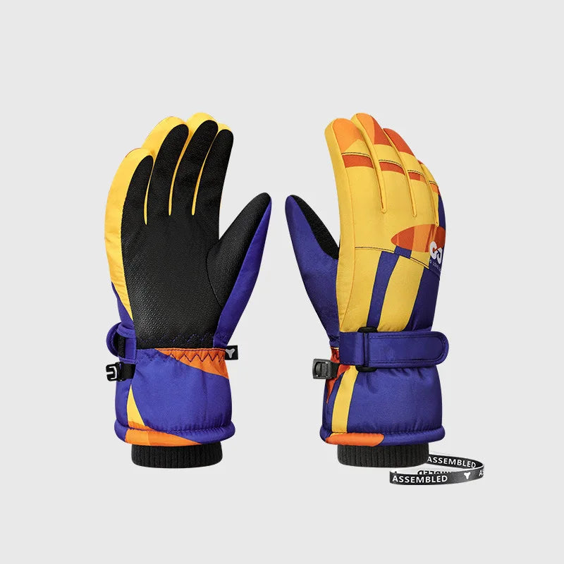 Children's 3M Thinsulate Warm Ski Gloves for Boys Girls Windproof Waterproof Winter Snow Sports Cycling Snowboard Warm Gloves