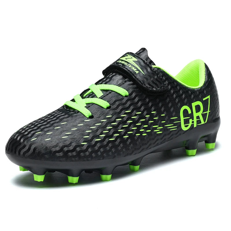 Unisex High Top Soccer Shoes Autumn Kids Teenager Turf And Firm Ground Cleats For Amateur Match Daily Football Training Outdoor