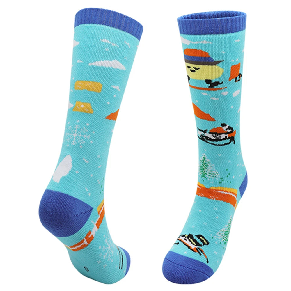 Children's Kids Skiing Socks Winter Warm Socks Youth Boys Girls Child Hiking Outdoor Sports Thicken Thermal Snowboarding Socks