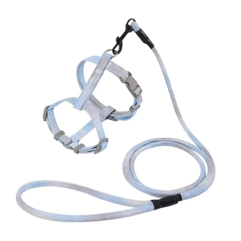 Pet Supplies Adjustable Cat Harness and Leash Set Gradient Escape Proof Pet Harness Soft Lightweight Kitten Strap Collar Travel