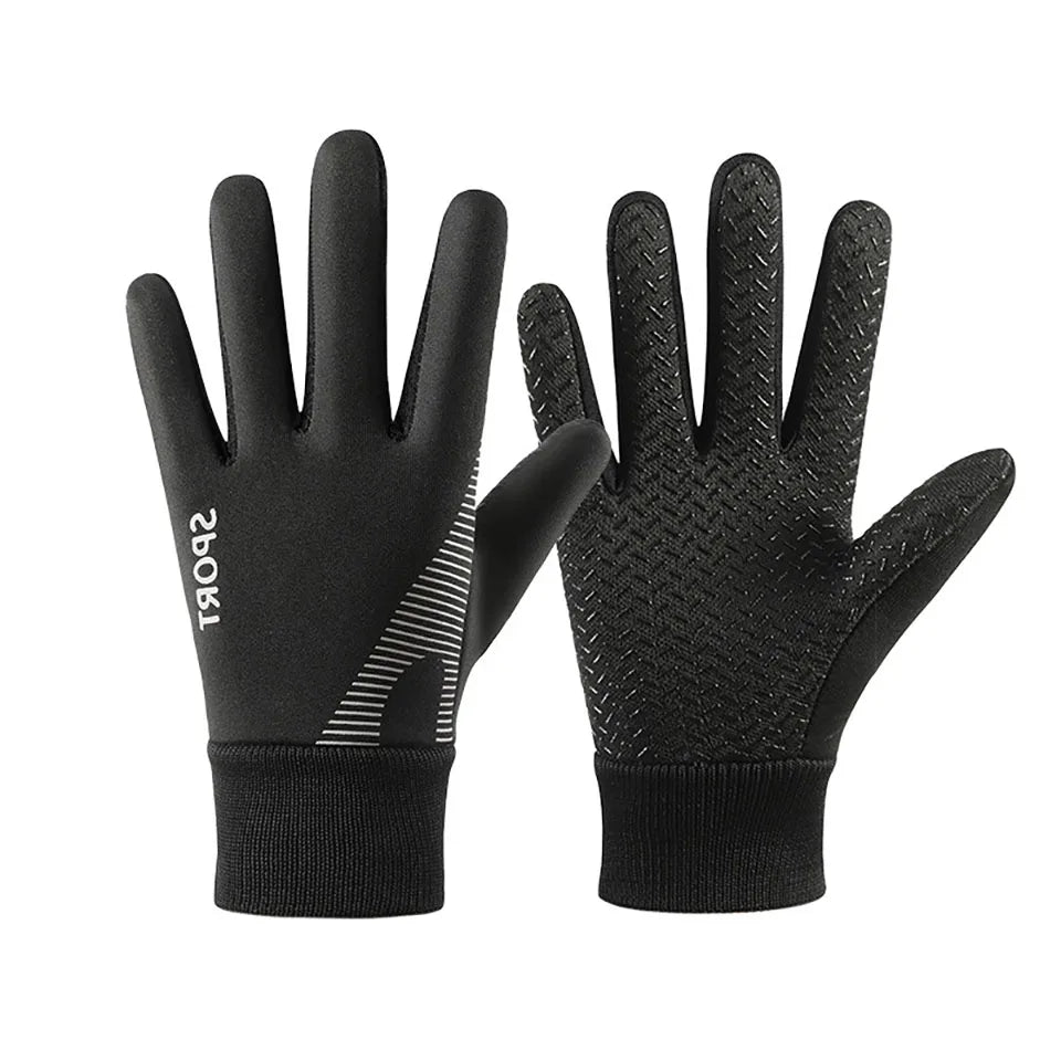 1 Pair Kids Winter Warm Sports Gloves - Cold Weather Water-Resistant Children Mittens Age 5-13 Years Boys Girls