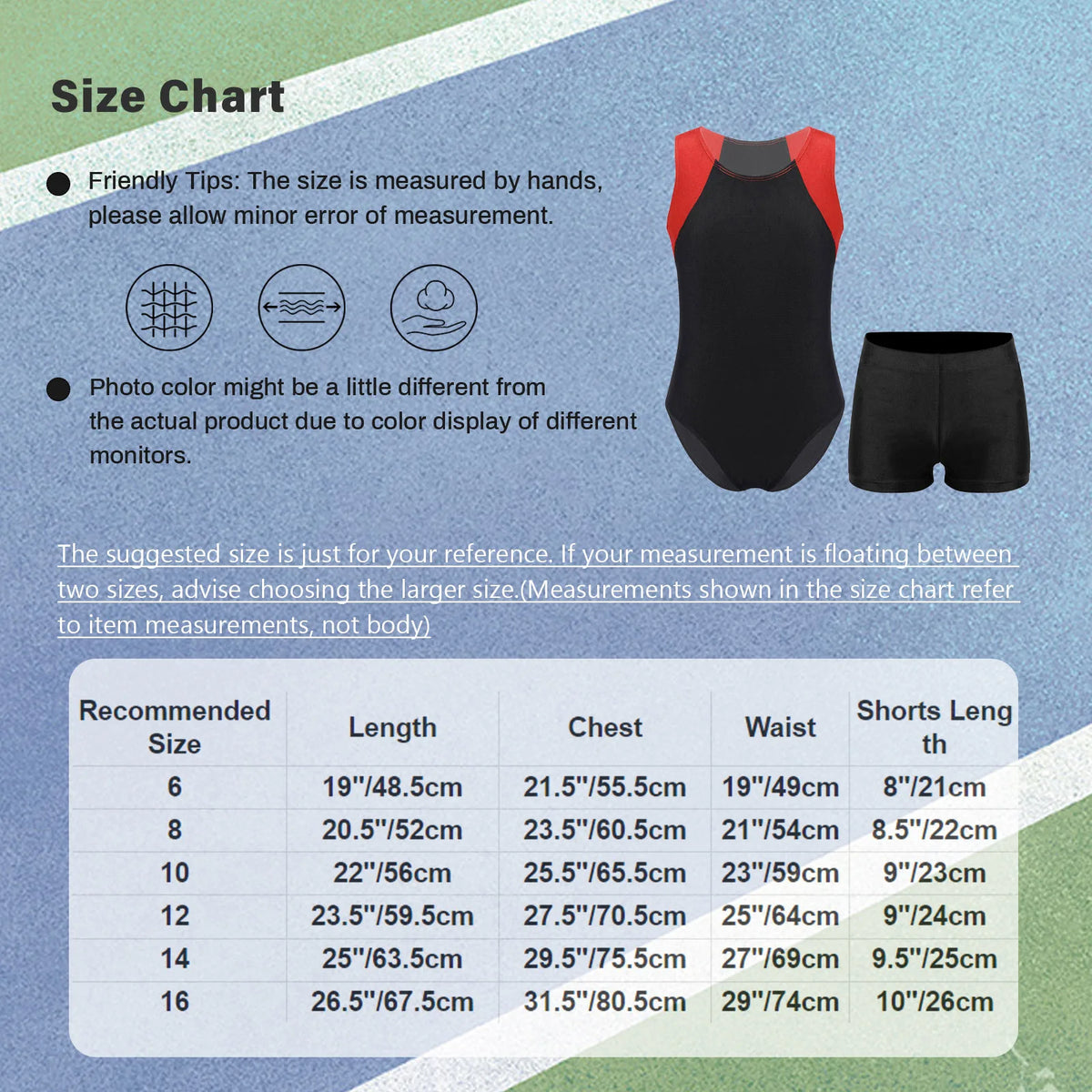 Kids Boys Sports Gymnastics Workout Sets Sleeveless Leotard Bodysuit Jumpsuit with Shorts Yoga Fitness Competition Dancewear