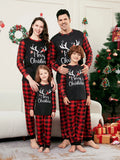 2024 New Merry Christmas Family Pajamas Set Adults Kids Matching Clothes Plaid Print Cute Soft 2 Pieces Suit Sleepwear Xmas Look