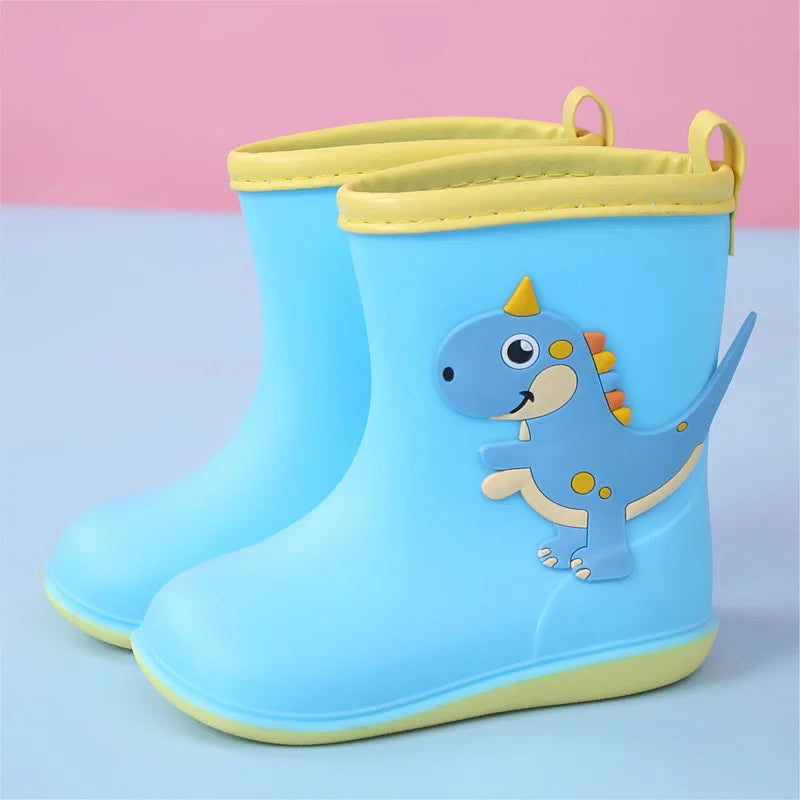 Cartoon children shoes for rain PVC rubber boots kids baby rainboots shoes children's water shoes boys girls rain boots CSH788