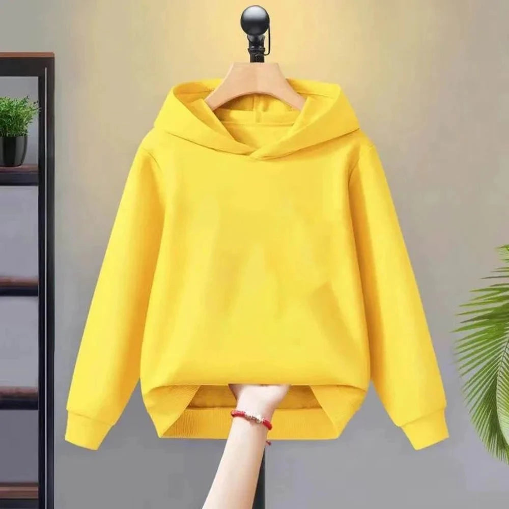 Kids' Hooded Sweatshirt for Boys & Girls Aged 3-12 | Multi-Color in Red, Pink, White & Black | Casual Versatile Kids' Top & Coat