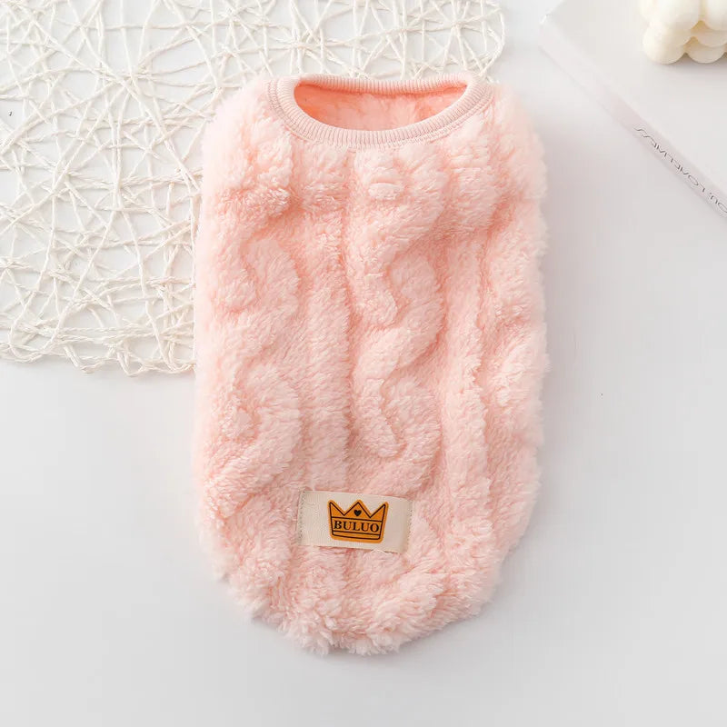 Sweater for Cat Warm Puppy Hoodie Cute Dog Sweaters for Small Dogs Chihuahua Knit Sleeves Puppy Winter Fleece Harness Clothes