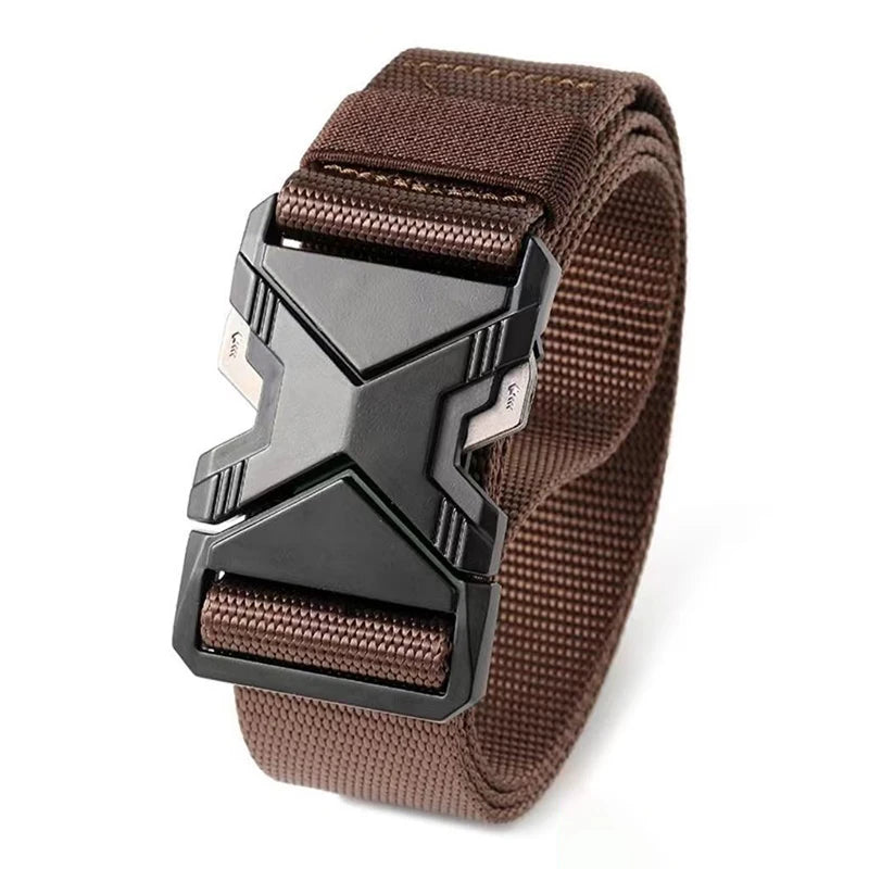 Multiple Styles of Tactical Waist Belts The Men's Buckle Belt Nylon Braided Lightweight Breathable Daily Commuter Men's Belt New