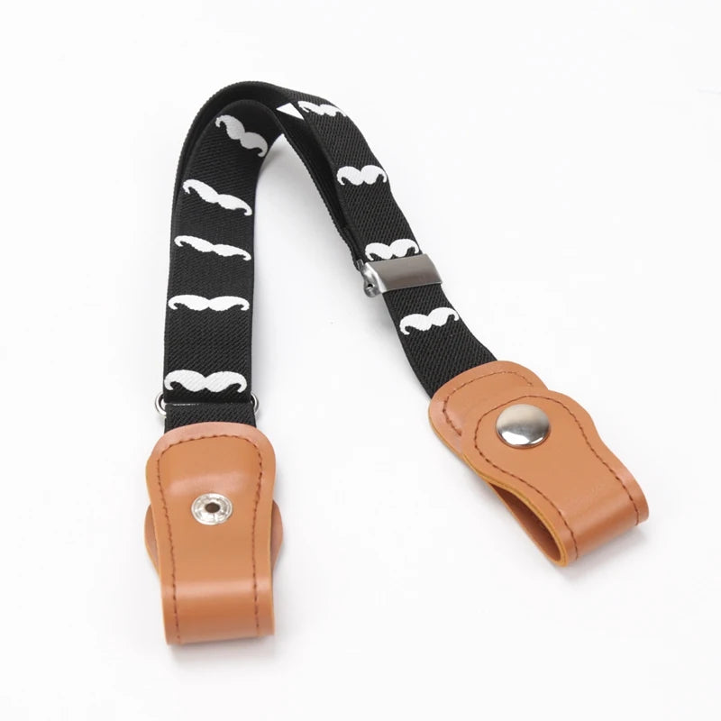 New Child Kids Buckle-Free Elastic Belt No Buckle Stretch Belt for Boys Girls Adjustable Children for Jeans Pants Lazy Belts