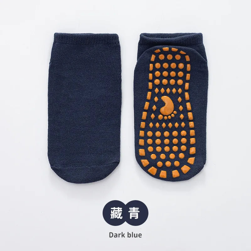 Kids Adults Anti-Slip Floor Socks Parent-Child Trampoline Cotton Breathable Socks Elasticity Sports Boys Girls Outside Children