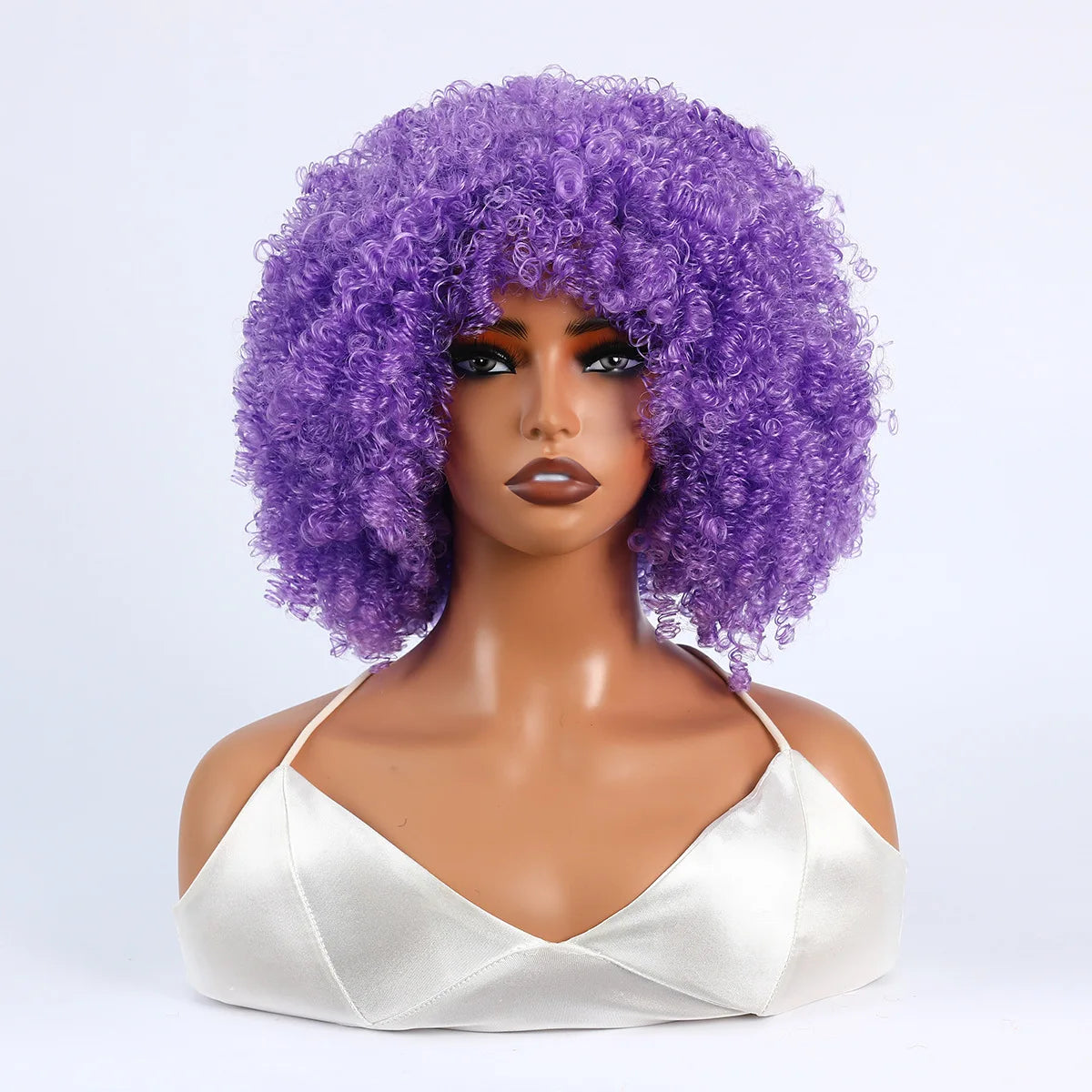 Women's Wigs African Fashion Bold Curls Synthetic Fiber Wigs