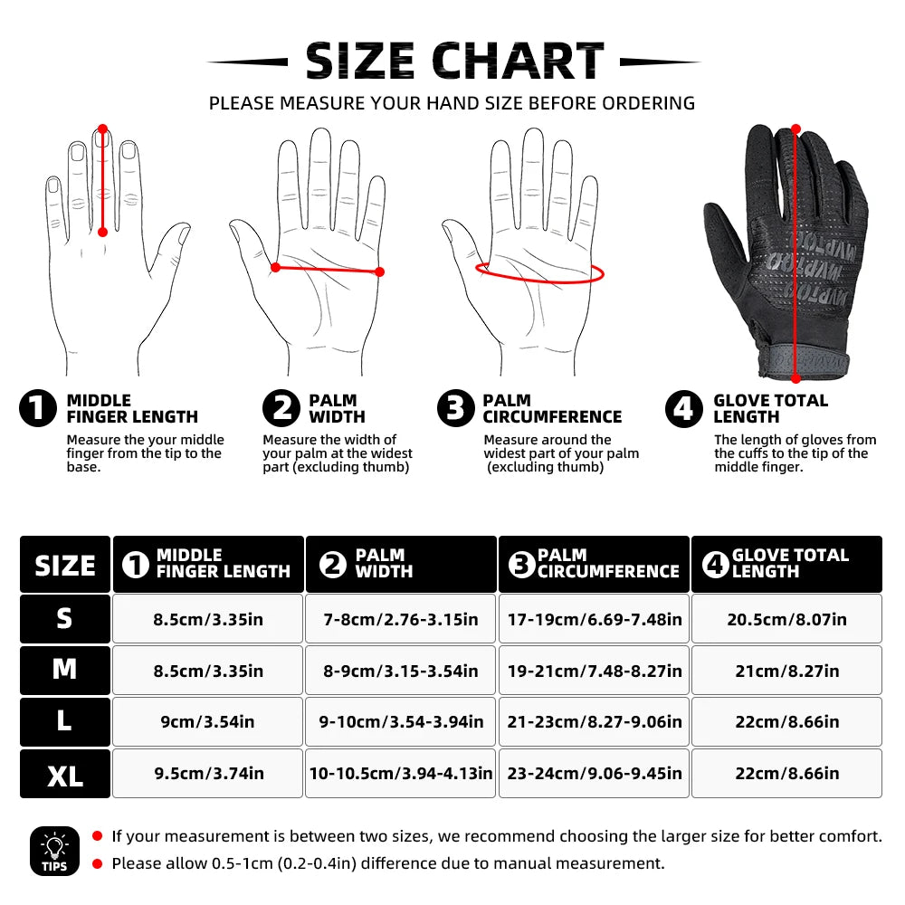 Men Touch Screen Full Finger Gloves Lightweight Outdoor Sport Hiking Camping Hunting Combat Paintball Tactical Cycling Equipment