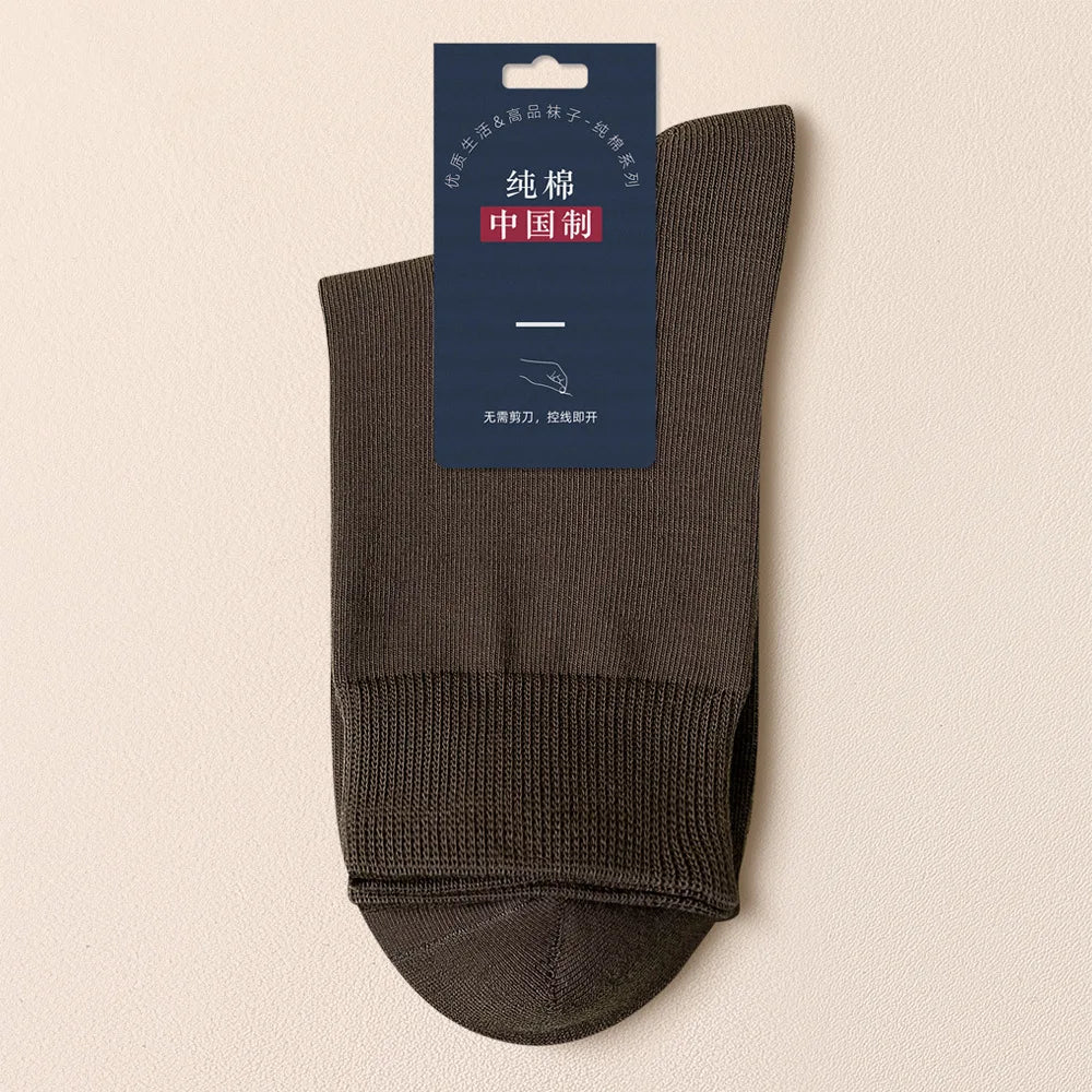 Sports Male Sock Winter Socks for Men Cotton Spring and Autumn Gift Solid Color Man Funny Long White Men's Short Cycling