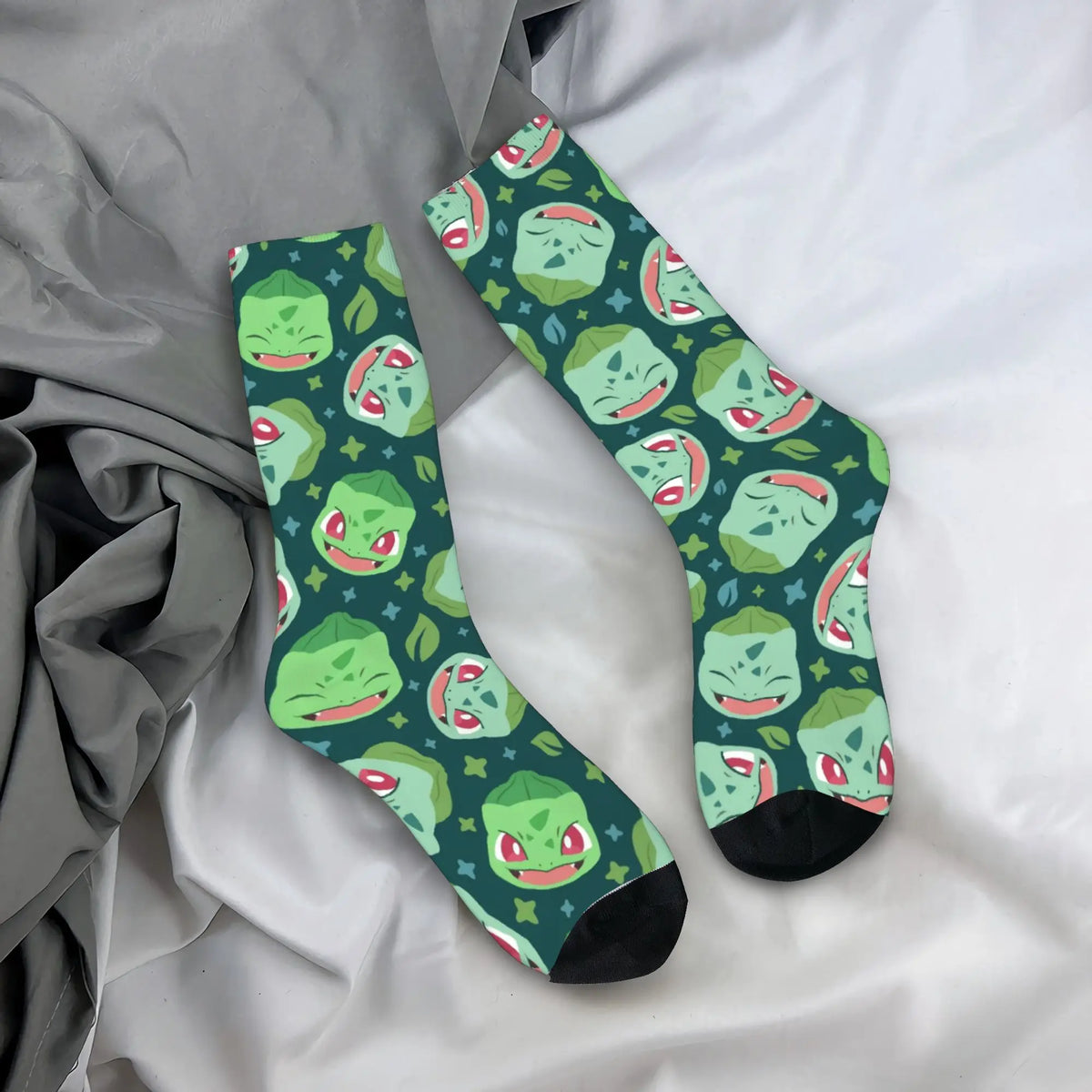 Happy Funny Male Men Socks Hip Hop Pokemons Cartoon Gengar Sock Polyester  Graphic Women's Socks Spring Summer Autumn Winter