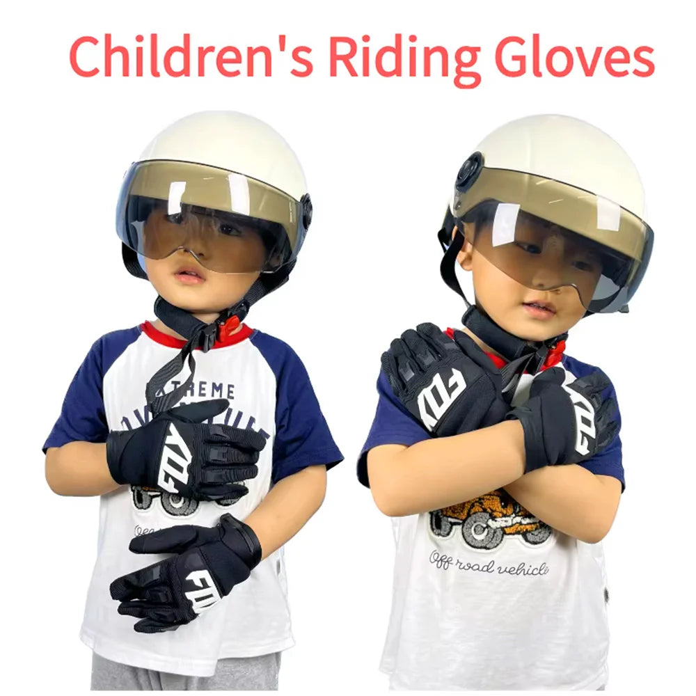 2026 Kids Riding Gloves Kids MTB Bike Balance Scooter Motorcycle Glove Racing Boys Girls Youth Mx Gloves Gear