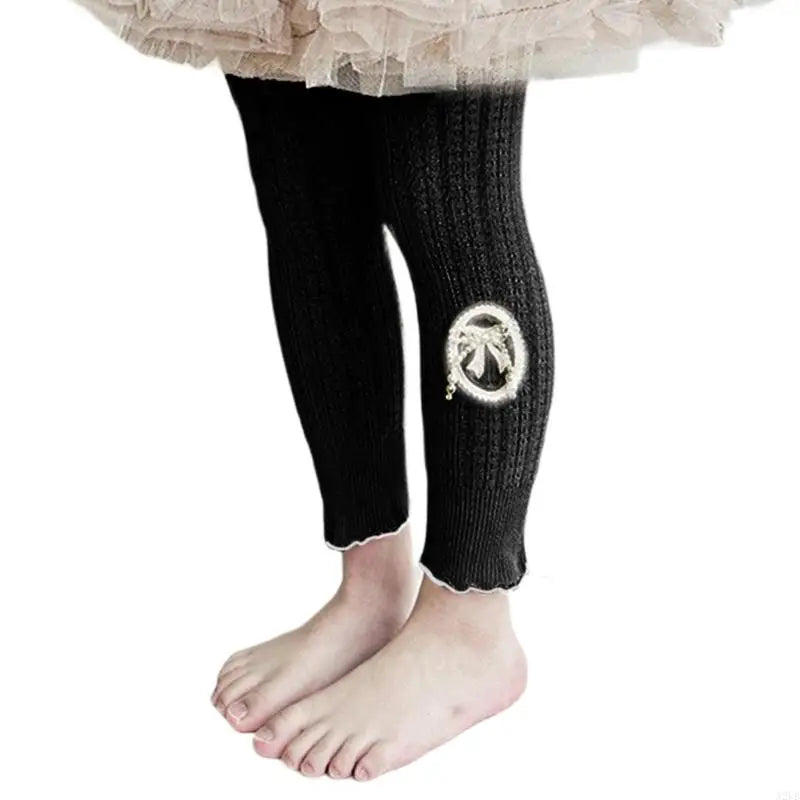 Kids Bottoming Pants Child Leggings Solid Color Trendy Girls Tights for Party Daily Performances & School Activity A2UB