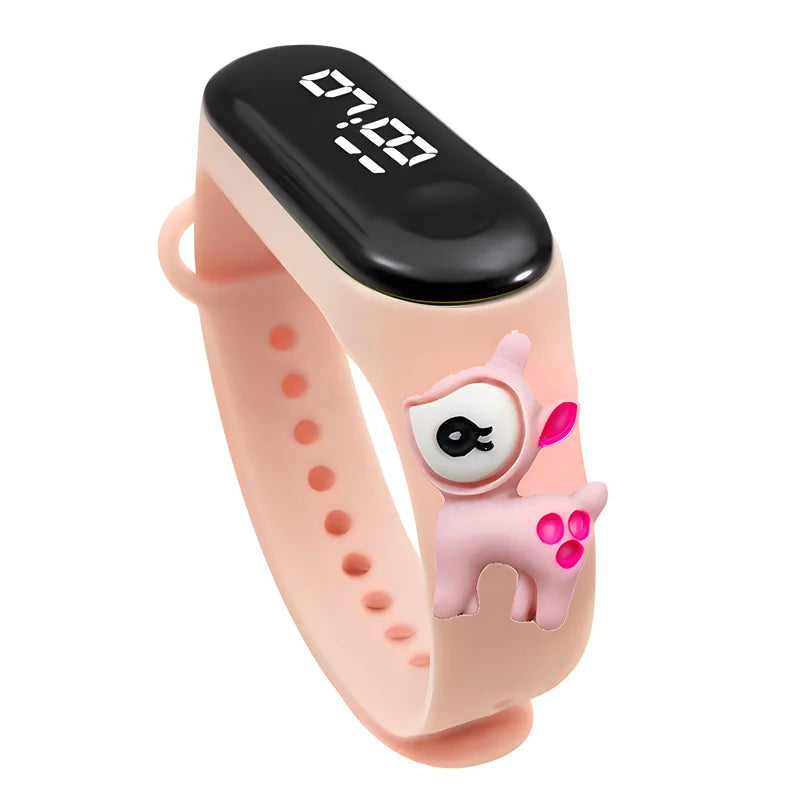 Fashion Children Watches For Boys Girls Electronic Bracelet Sports Touch LED Cartoon Doll Kids Watch Women Waterproof Clock