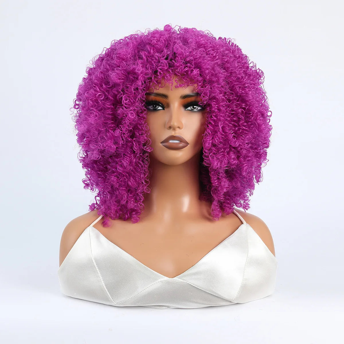 Women's Wigs African Fashion Bold Curls Synthetic Fiber Wigs