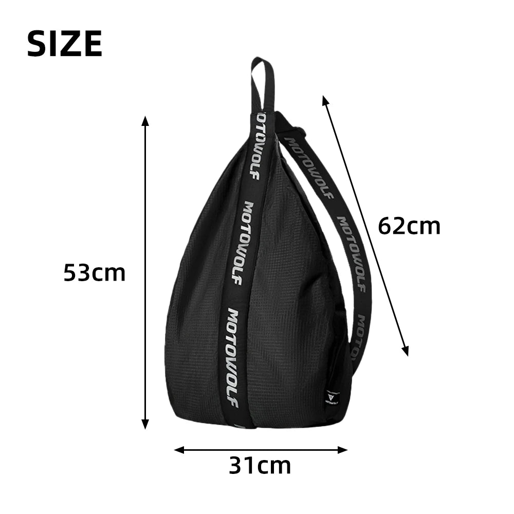 Simple Style Motorcycle Helmet Bag for Men Women Full Face Helmet Backpack Outdoor Sport Cycling Travel Bag Water-Repellent