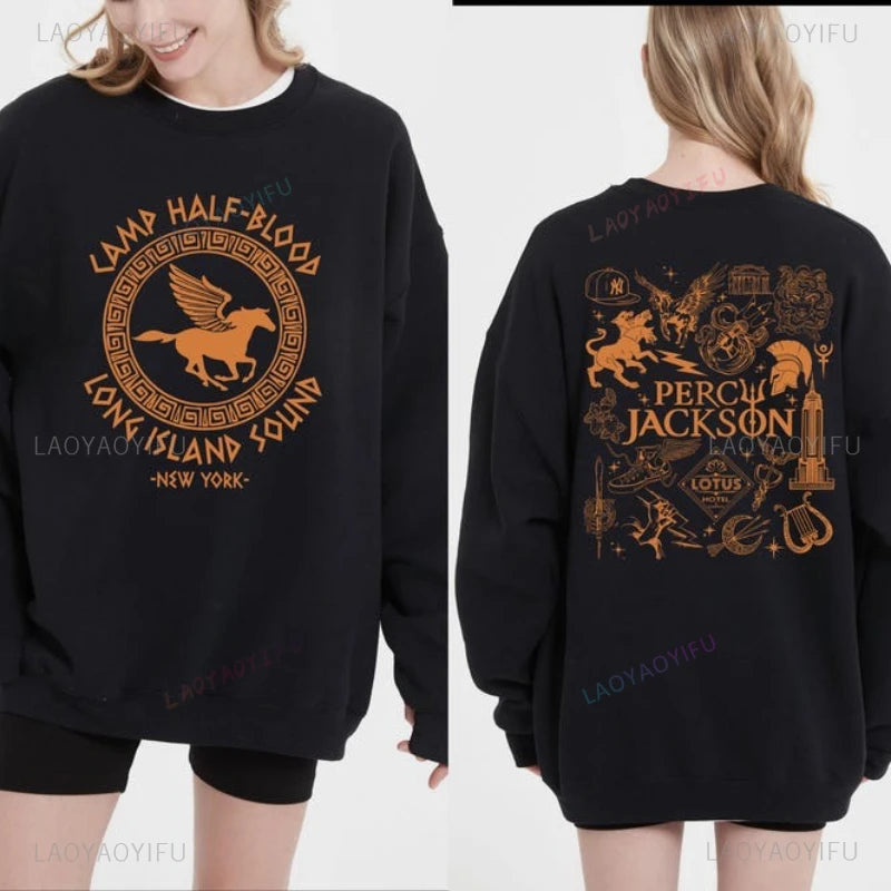 Unisex Camp Halfblood Sweatshirt Camp Half Blood Hoodie Camp Half Blood Chronicles Branches Sweater Percy Jackson Sweatshirt