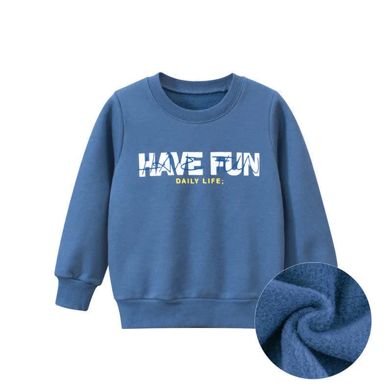 Kids Sweatshirts Coat Autumn Winter New Arrival for Boys & Girls Letter Print Sport Casual Outwear Children's Sweater Clothes