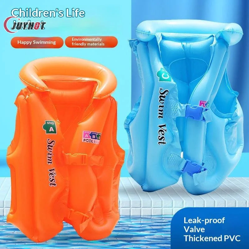 Kids Swimming Safety Jacket Portable Inflatable Life Jacket Comfortable Life Waistcoat For Boating Fishing Drifting 1PC