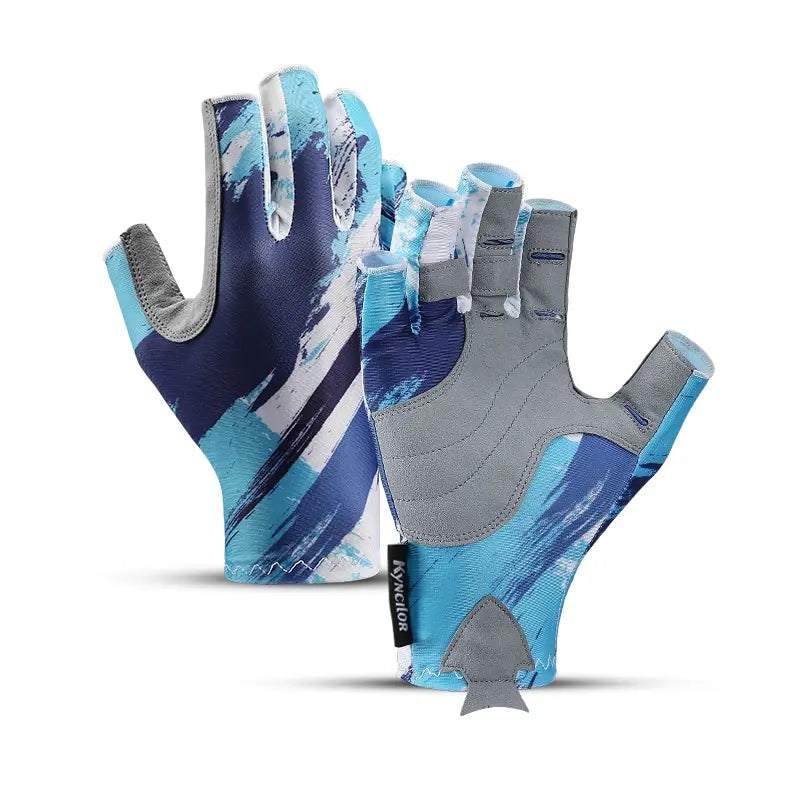 Fishing Gloves Men Women Half-finger Non-slip UV Protection Lightweight Breathable Outdoor Sport Equipment Angling Sailing Glove