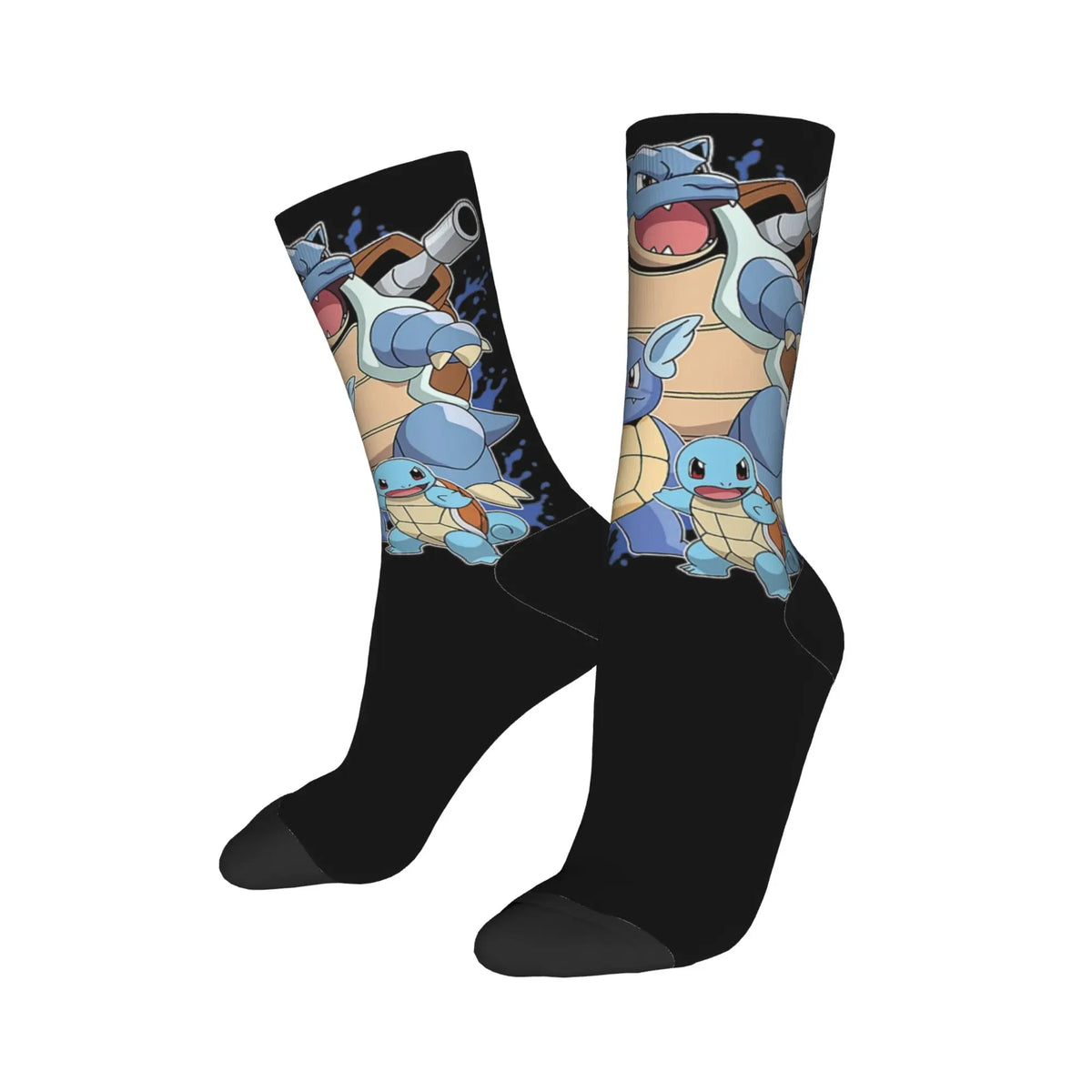 Happy Funny Male Men Socks Harajuku P-Pokemons Bulbasaur Sock Skateboard Women's Stockings Spring Summer Autumn Winter