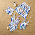 2026 New Family Matching Swimsuits One-Piece Mother Daughter Swimwear Father Son Swim Shorts Beach Mommy and Men Clothes Outfits