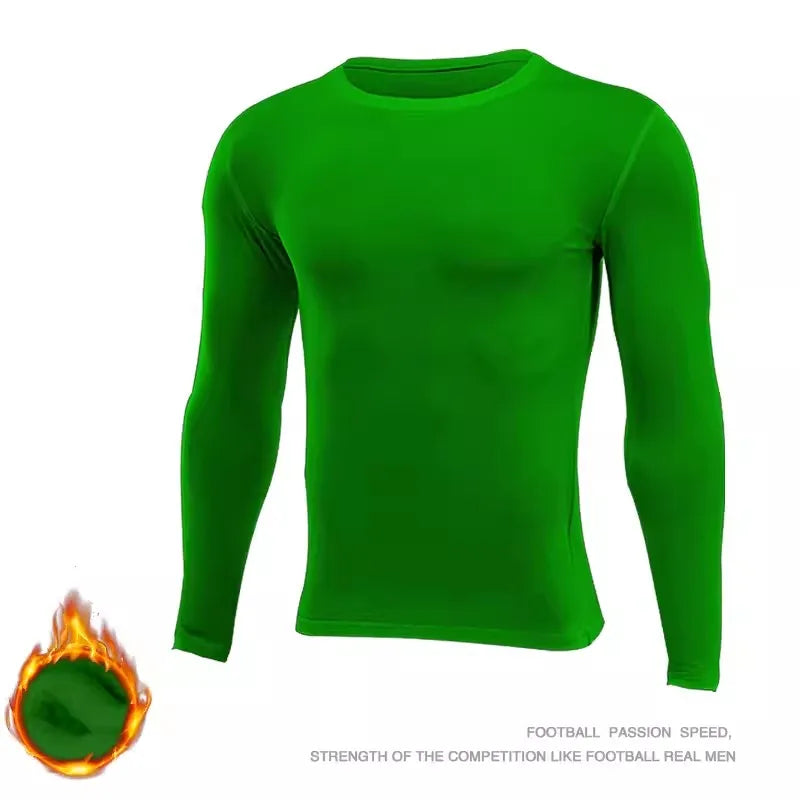 Kids Children Boy Girl Running Long T Shirt Fitness Sport Basketball Football Outdoor Hiking Jogging Thermal Soccer Clothes J25