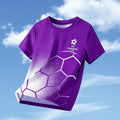 Kids Clothes Football Jersey Short Sleeve T-Shirt Boys Girls Clothes 2-14y Outdoor Quick Drying Soccer Shirt Casual Children Top