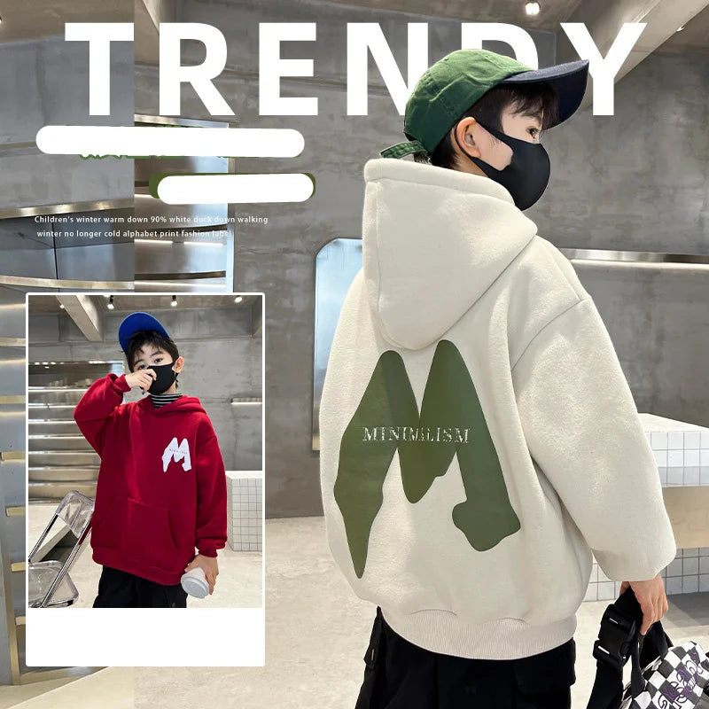 High Quality New Style Children Fashion Hoodies for Boys Casual Sweatshirt School Kids Spring Clothing Outfit Tops Age 5-14 Y