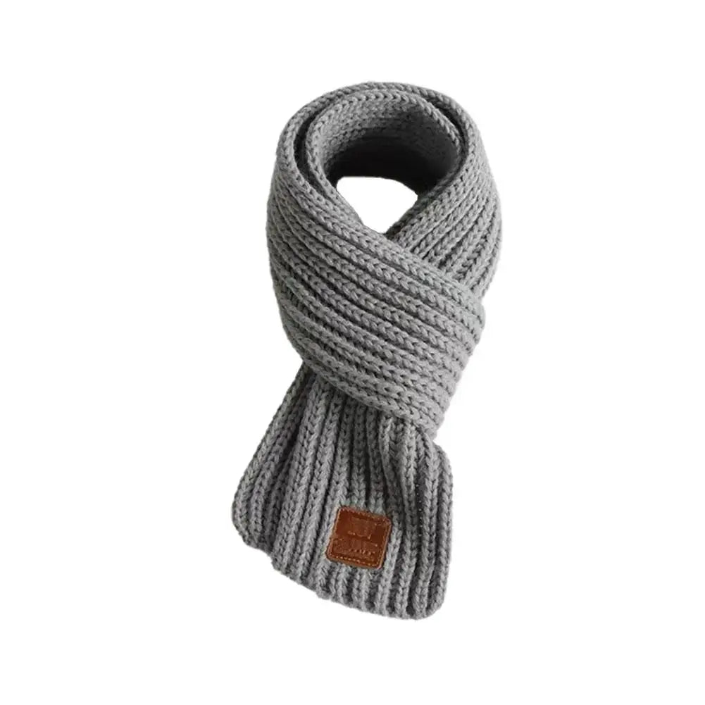 Winter Knitted Scarf for Kids Boys Girls Neckerchief Outdoor Keep Warm Neck Warmer Scarf Soft Parent-child Children´s Scarves