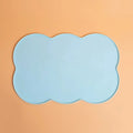 Silicone Pet Feeding Mat, Leak-Proof and Non-Slip Feeding Mat for Dogs and Cats, Oval Bowl Mat