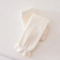 Kid Pants Spring Autumn Baby Girls Stretch Tight Leggings Cotton Solid Ruffle Ribbed Toddler for 1-8years