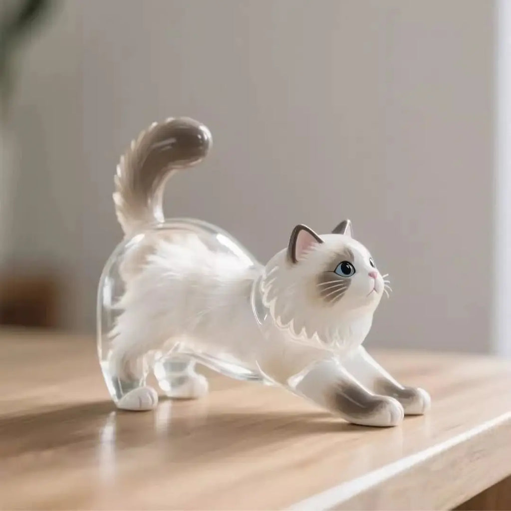 Transparent Pet Hair Storage Memorial Keychains Cat and Dog Hair Organization Capsules Decorative Pendants Cat Accessories