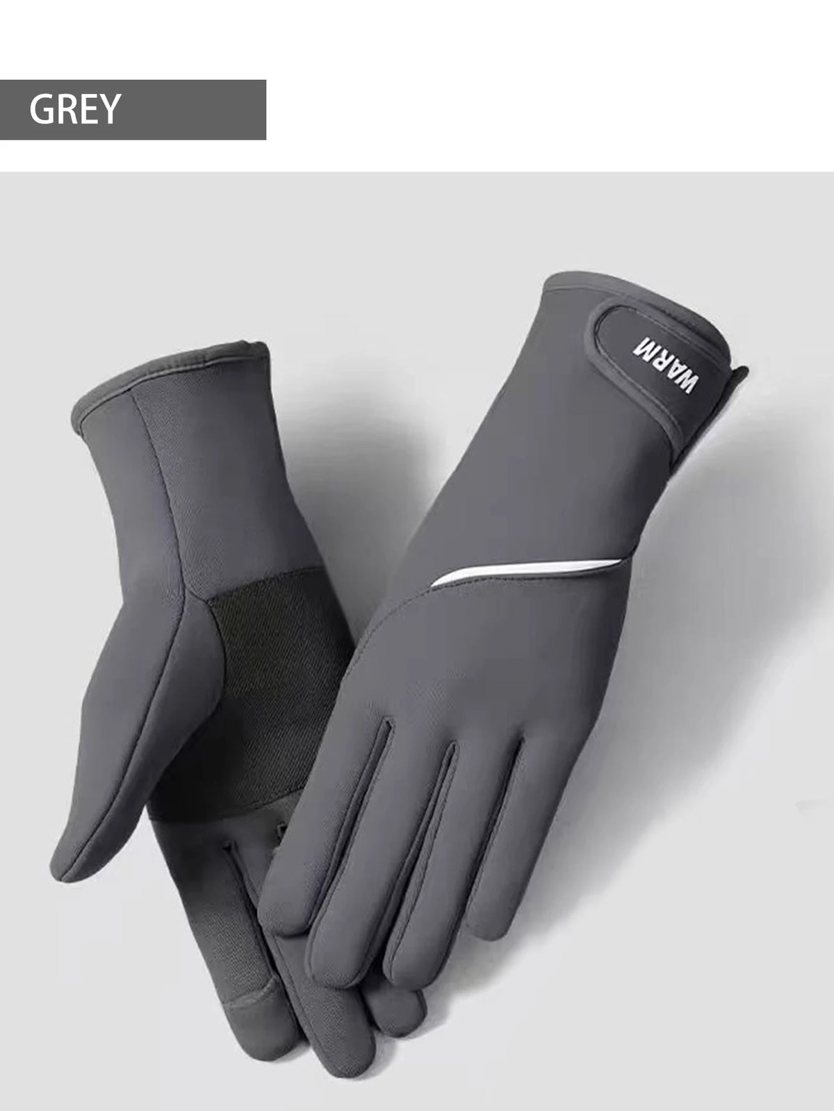 Women Winter Warm Gloves Cold Resistant Flip Touch Screen Windproof Anti‑Slip Adjustable Cuff for Skiing Cycling Outdoor Sports