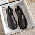 Woman Pumps Cute Black Loafers Low Heel Elegant Shoes For Women Luxury Leather Casual Kawaii Social Premium Fashion Offer
