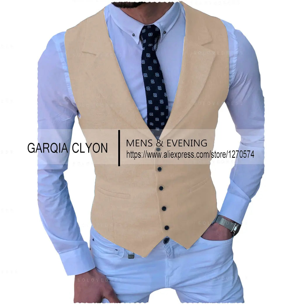 Men's Suits Vest New Arrival Classic Single Breasted Casual  Business Formal Suits Waistcoat For Jacket Groomsmen For Wedding