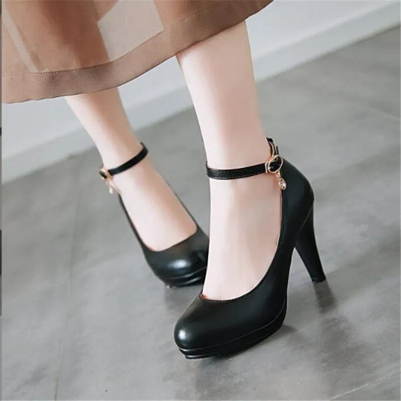 Children Girls High Heel Shoes Kids Princess Shoes Fashion Simple Platform Pumps Women's High Heels For Party Wedding 31-43